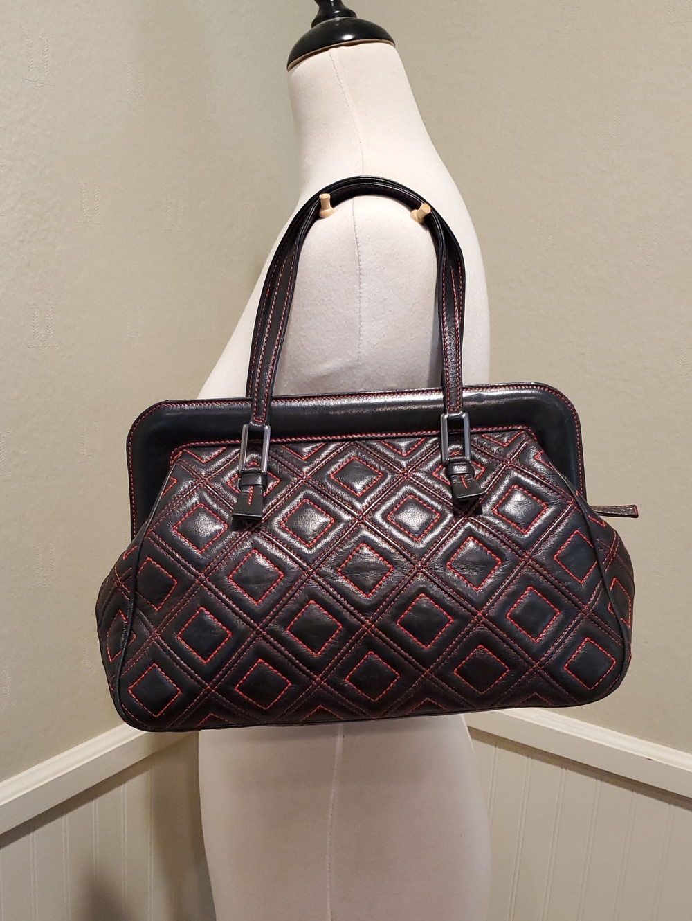 Like NEW Suarez Quilted Leather Handbag - Picture 6 of 15